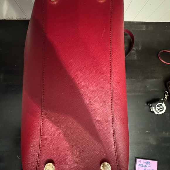 Michael Kors Cherry Red Satchel - Picture 11 of 11
